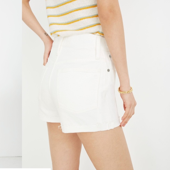 Madewell High-Rise Denim Shorts in Tile White size 28 - Picture 1 of 8